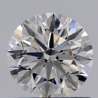 0.72 Carat Round F SI1 EX VG GIA Natural Diamond