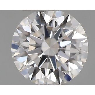 0.18 Carat Round F IF EX GIA Natural Diamond