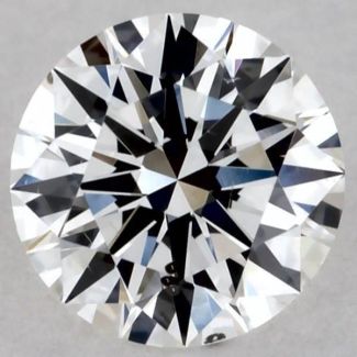 0.4 Carat Round F SI2 EX GIA Natural Diamond