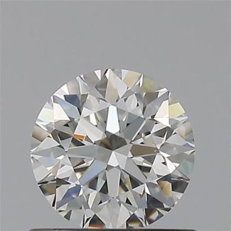 0.60 Carat Round H VVS2 EX GIA Natural Diamond