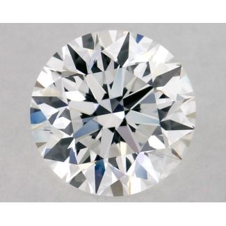 0.46 Carat Round E VVS2 EX GIA Natural Diamond