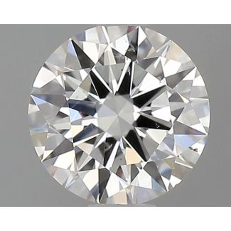 0.5 Carat Round H SI1 EX GIA Natural Diamond