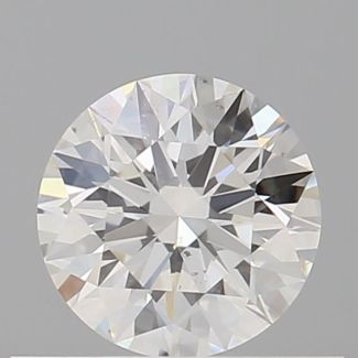 0.5 Carat Round H SI1 EX GIA Natural Diamond