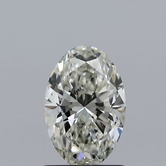 0.96 Carat Oval J VVS2 - VG EX GIA Natural Diamond