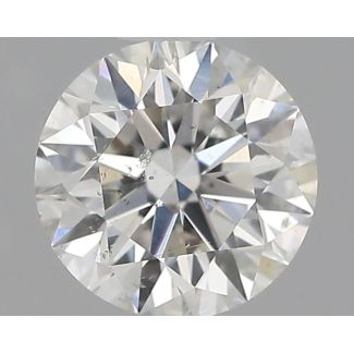 0.7 Carat Round H SI2 EX GIA Natural Diamond