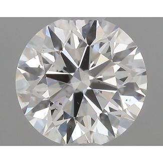 0.5 Carat Round G SI1 EX GIA Natural Diamond