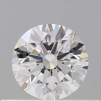 0.37 Carat Round D VVS1 EX GIA Natural Diamond