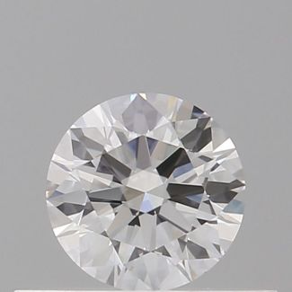 0.33 Carat Round D VVS1 EX GIA Natural Diamond