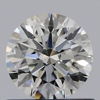 0.63 Carat Round D VVS2 EX GIA Natural Diamond