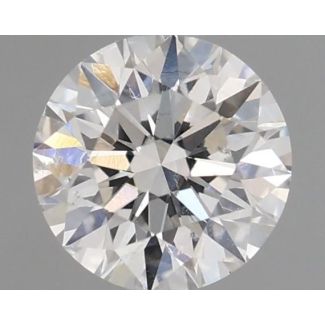 0.41 Carat Round D SI1 EX VG GIA Natural Diamond