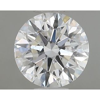 0.71 Carat Round D SI2 EX GIA Natural Diamond