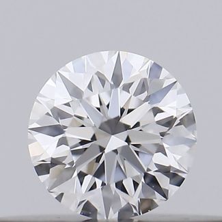 0.17 Carat Round D VVS1 EX GIA Natural Diamond