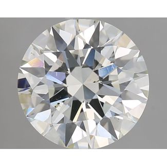 2.02 Carat Round H SI1 EX GIA Natural Diamond