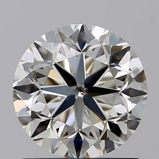 1.02 Carat Round J SI1 GD EX GIA Natural Diamond