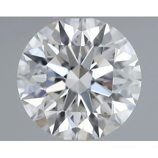 0.42 Carat Round H VVS1 EX GIA Natural Diamond