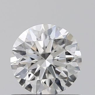 0.60 Carat Round H VS2 EX GIA Natural Diamond