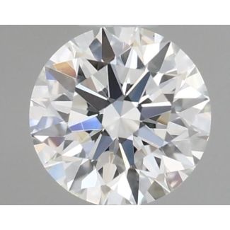 0.36 Carat Round F VVS2 EX GIA Natural Diamond