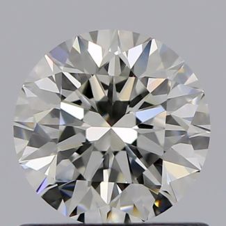 0.71 Carat Round I VVS1 VG EX GIA Natural Diamond