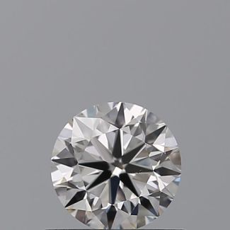 0.50 Carat Round F VS2 VG EX GIA Natural Diamond