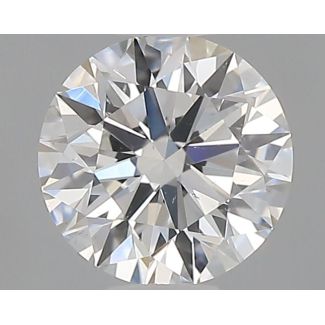 0.51 Carat Round F VS2 EX GIA Natural Diamond