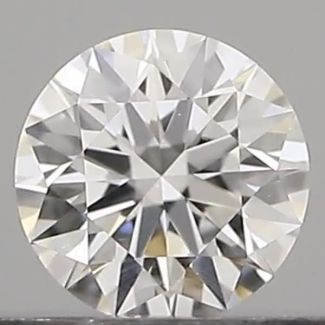 0.18 Carat Round F VVS2 EX GIA Natural Diamond