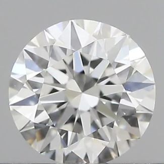 0.41 Carat Round F IF EX GIA Natural Diamond