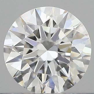 0.45 Carat Round F VVS1 EX GIA Natural Diamond