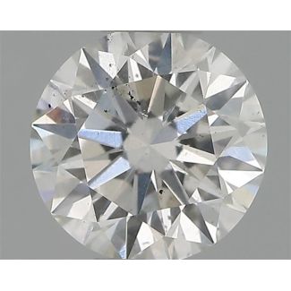 0.33 Carat Round F SI1 EX IGI Natural Diamond