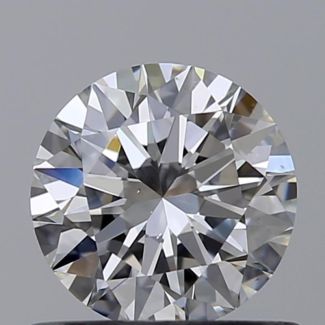 0.52 Carat Round E VS2 EX GIA Natural Diamond