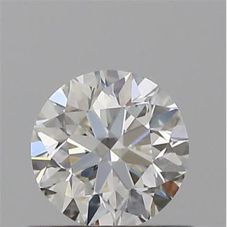 0.50 Carat Round H VVS1 EX VG GIA Natural Diamond