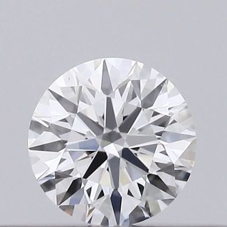 0.20 Carat Round D VVS2 EX GIA Natural Diamond