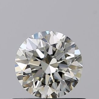 0.50 Carat Round K VVS2 VG EX GIA Natural Diamond