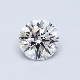 0.59 Carat Round D VS2 VG EX GIA Natural Diamond