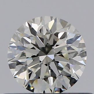 0.40 Carat Round I VVS2 VG GIA Natural Diamond