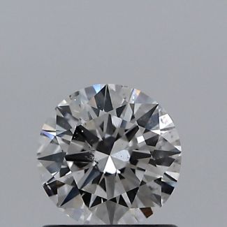 0.70 Carat Round E SI1 EX GIA Natural Diamond