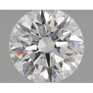 0.5 Carat Round E VVS2 EX GIA Natural Diamond