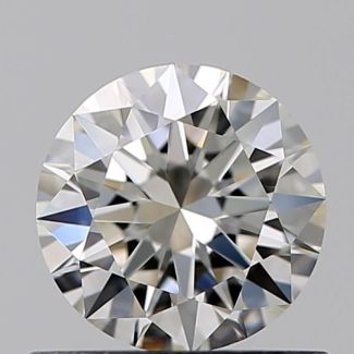 0.55 Carat Round I VVS1 EX GIA Natural Diamond