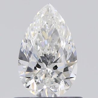 0.62 Carat Pear F SI1 - EX VG GIA Natural Diamond