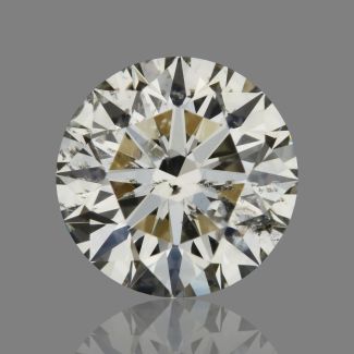 0.9 Carat Round H SI2 EX GIA Natural Diamond