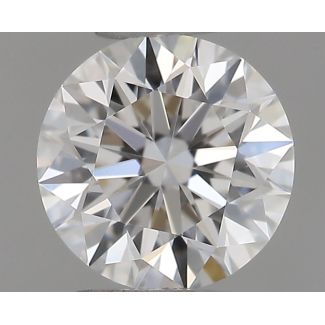 0.31 Carat Round F VVS1 EX GIA Natural Diamond