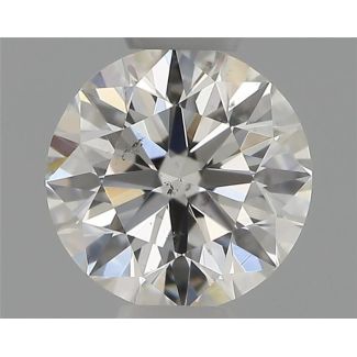 0.40 Carat Round H SI1 EX GIA Natural Diamond