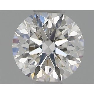 0.32 Carat Round F SI1 EX GIA Natural Diamond