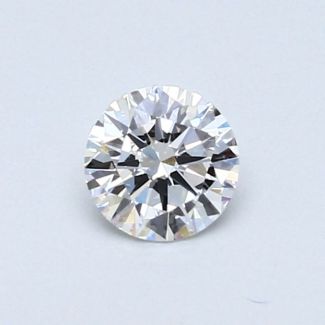 0.36 Carat Round D VVS1 EX VG GIA Natural Diamond