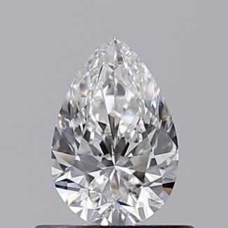 0.50 Carat Pear D VVS1 - EX VG GIA Natural Diamond