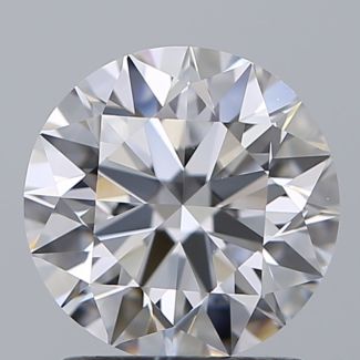 1.44 Carat Round D VVS2 EX GIA Natural Diamond