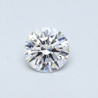 0.33 Carat Round E SI1 EX GIA Natural Diamond