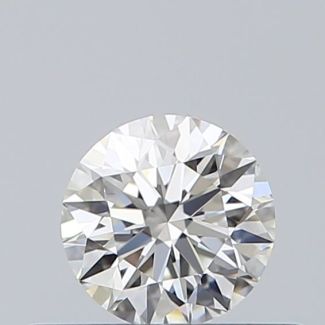 0.31 Carat Round H VVS2 EX GIA Natural Diamond