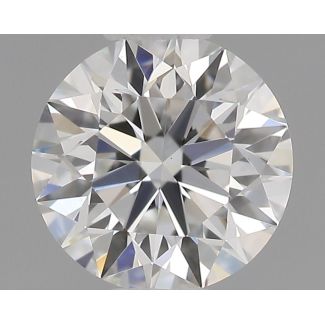 0.4 Carat Round G VVS2 EX GIA Natural Diamond