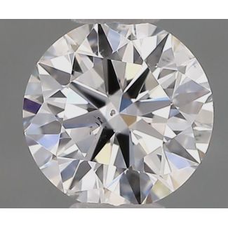 0.5 Carat Round F SI1 EX GIA Natural Diamond