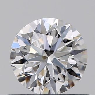 0.51 Carat Round D VS2 VG EX GIA Natural Diamond